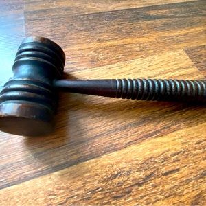 Antique judges gavel